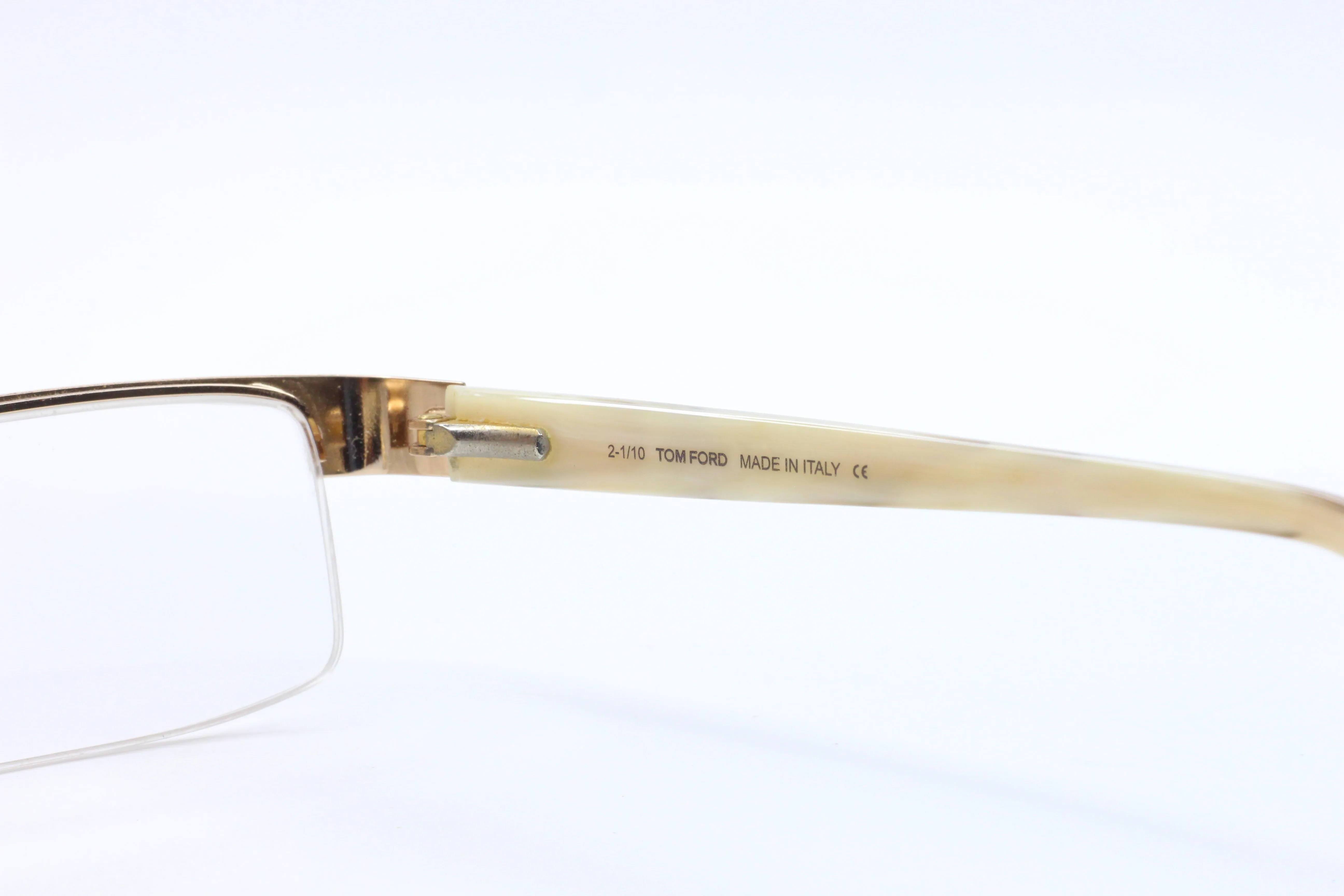 Tom Ford TF5112 028 Gold Groove Brown Luxury Italy Eyeglasses.