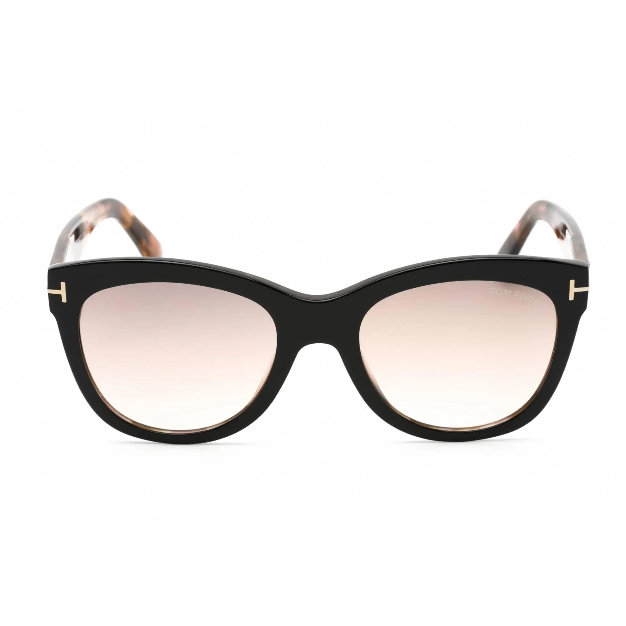 Tom Ford Unisex Sunglasses - Black/Havana Plastic Cat Eye Shape Frame | FT0870 05F
