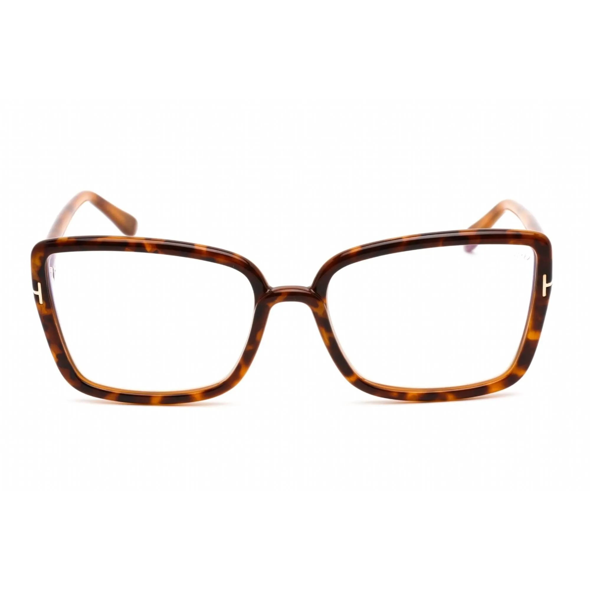 Tom Ford Women's Eyeglasses - Shiny Vintage Havana Plastic Cat Eye | FT5813-B 055
