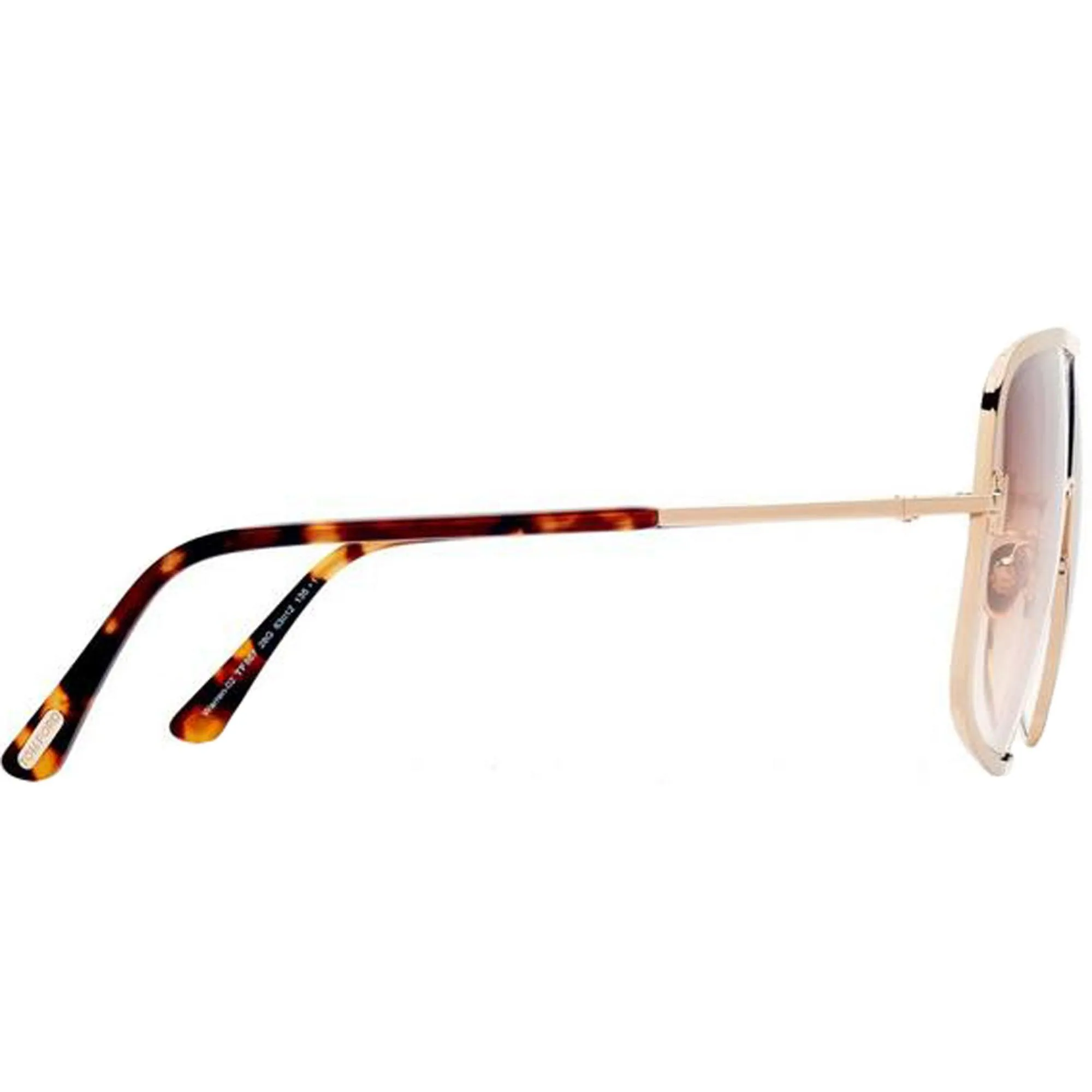 Tom Ford Women's Sunglasses - Warren Rose Gold Frame Brown Mirror Lens | FT08676328G