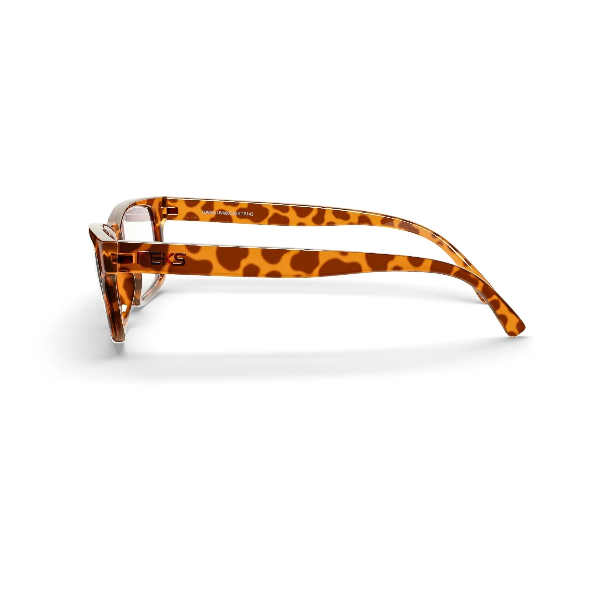 Tortoise Rectangle Trivex Eyeglasses