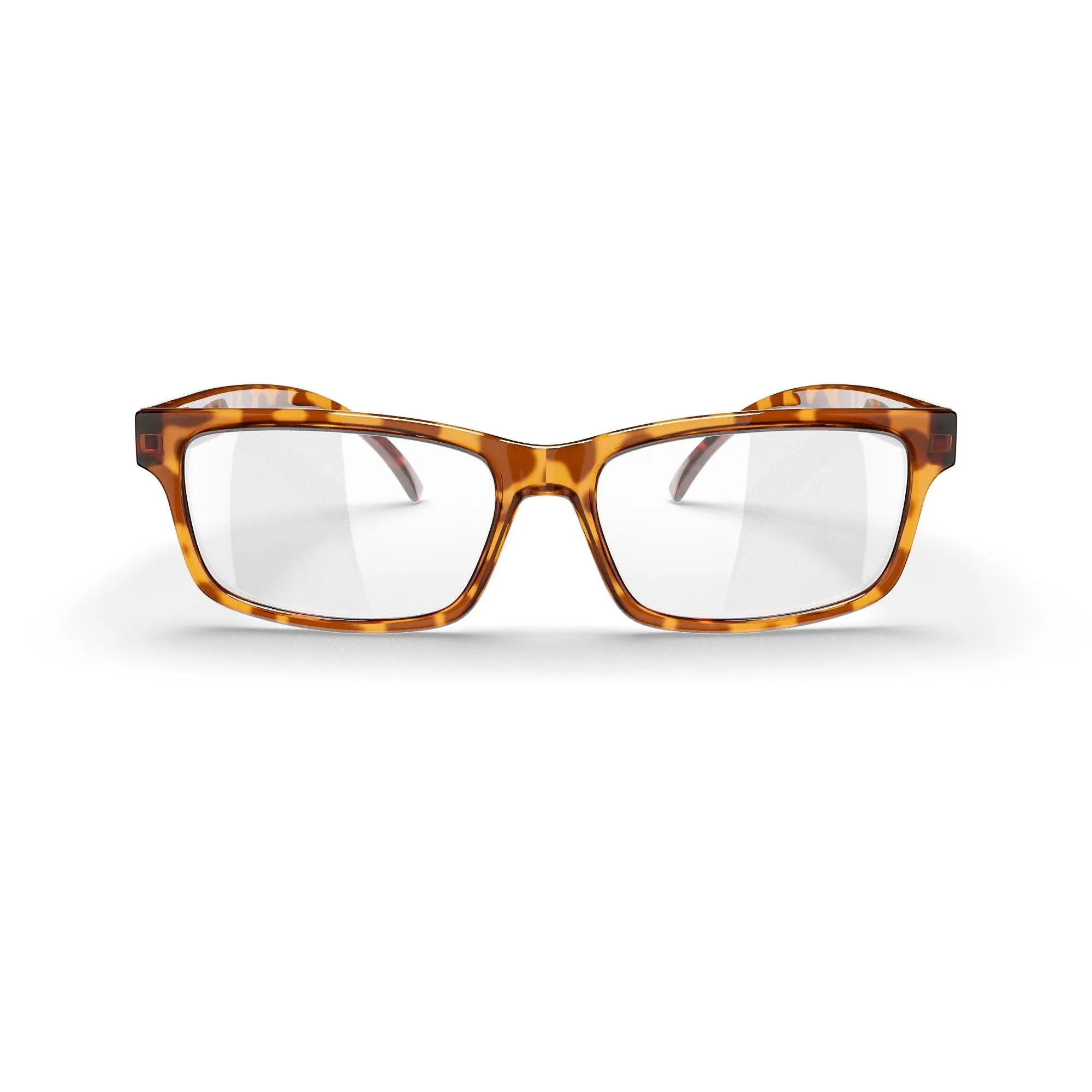 Tortoise Rectangle Trivex Eyeglasses