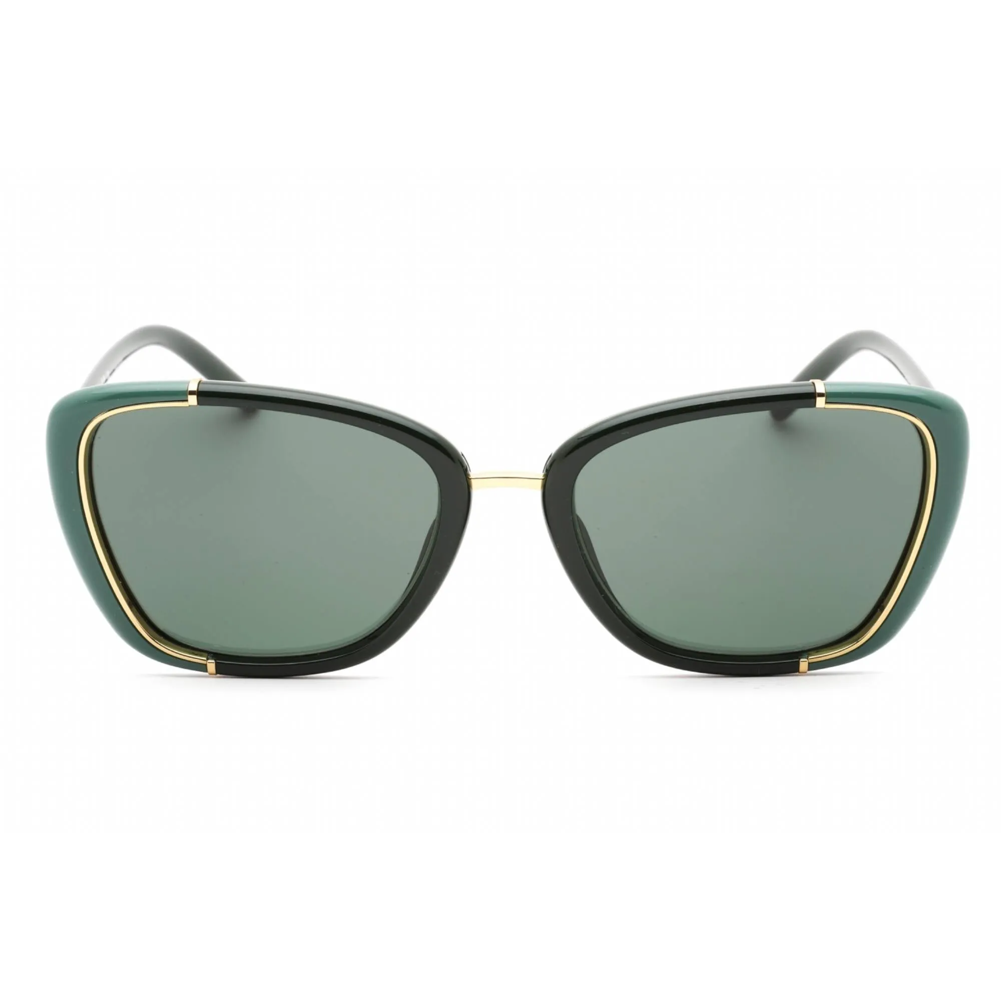 Tory Burch Women's Sunglasses - Green/Gold Metal Cat Eye Full Rim | 0TY9074U 19603H