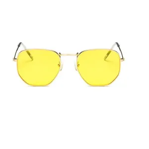 Transparent Ocean Sunglasses UV400 Retro Metal Frame