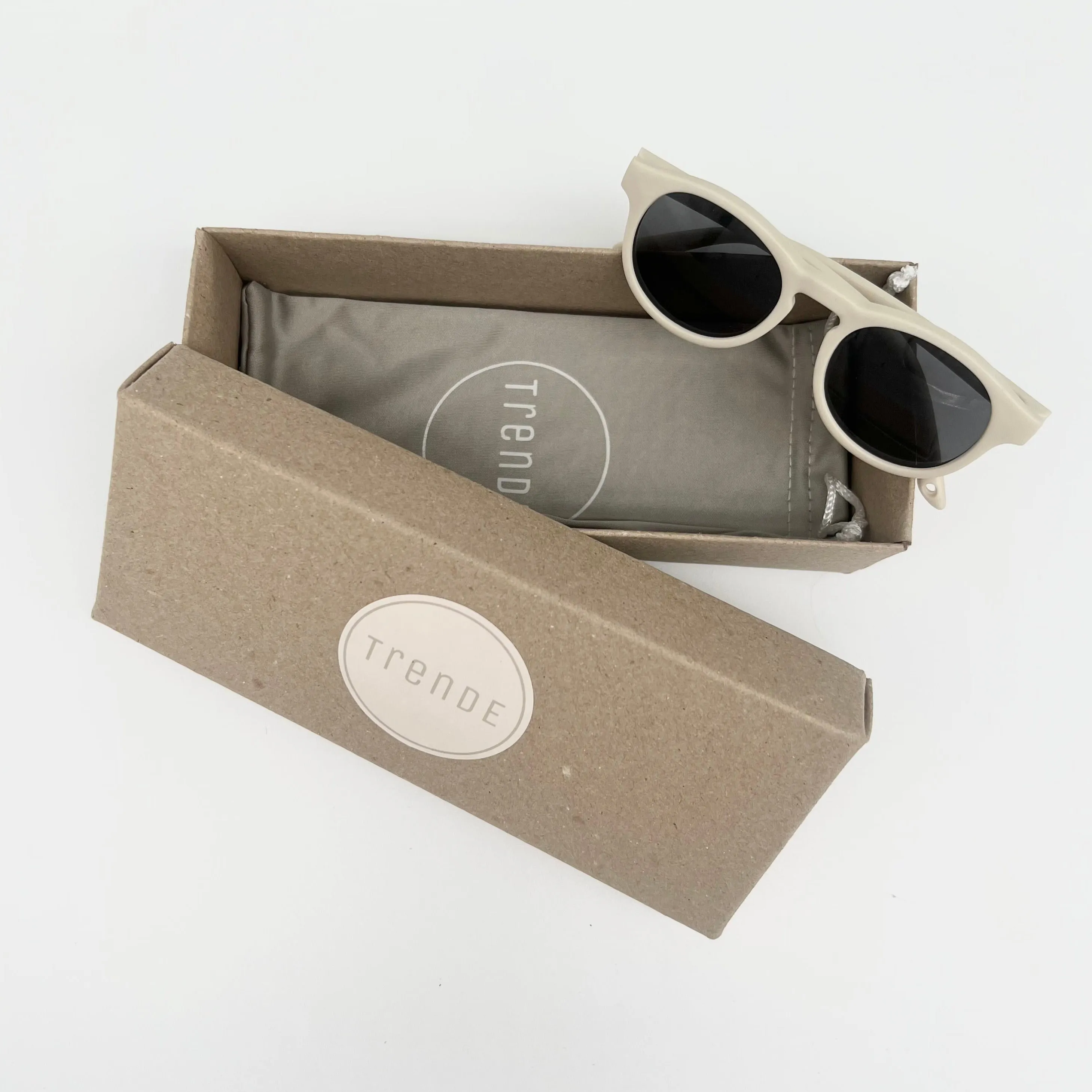 ‘Trende Flexi Mini’ Sunglasses - Cream (Polarised)