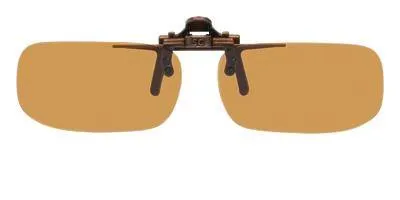 Tru Rectangle: W 53mm x H 29mm | D Flip Up, Clip-On Sunglasses, USA