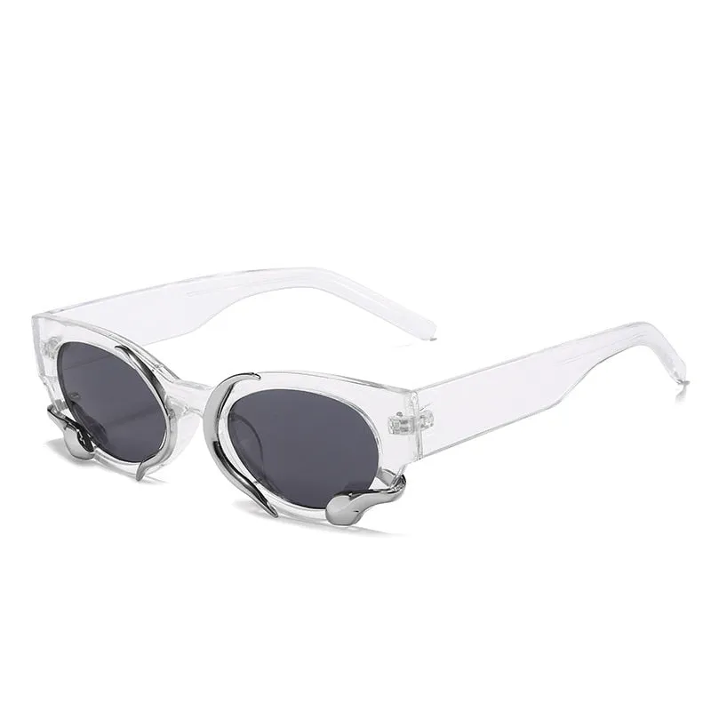 Unique Design Steampunk Oval Sunglasses (   more colors)