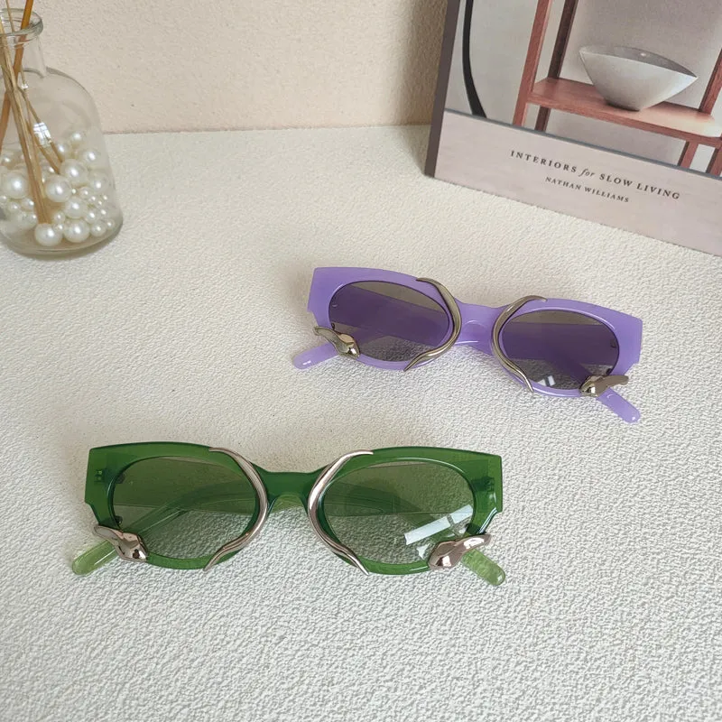 Unique Design Steampunk Oval Sunglasses (   more colors)