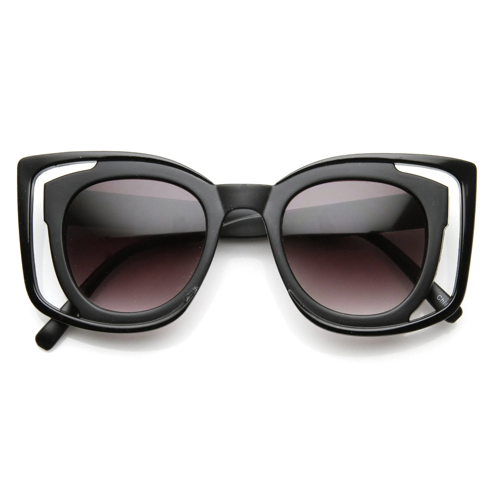 Unique Double Frame Square Women's Fashion Sunglasses
