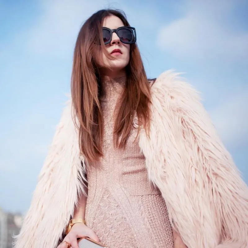 Unique Double Frame Square Women's Fashion Sunglasses