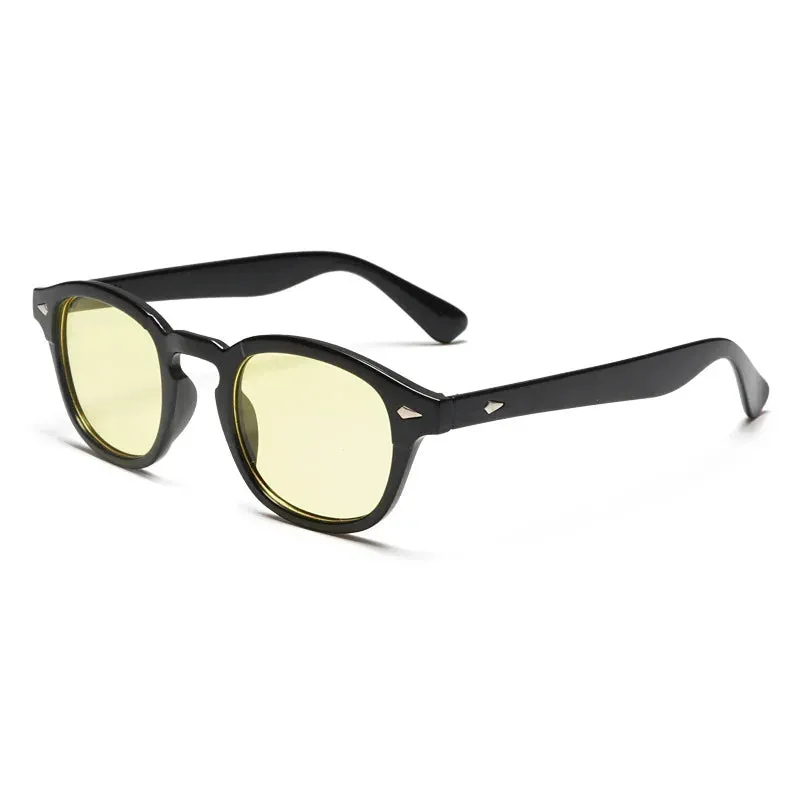 Unisex Rivet Round Sunglasses