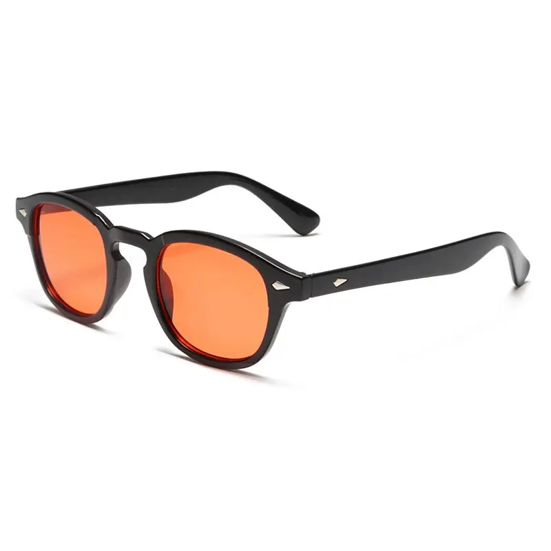 Unisex Rivet Round Sunglasses