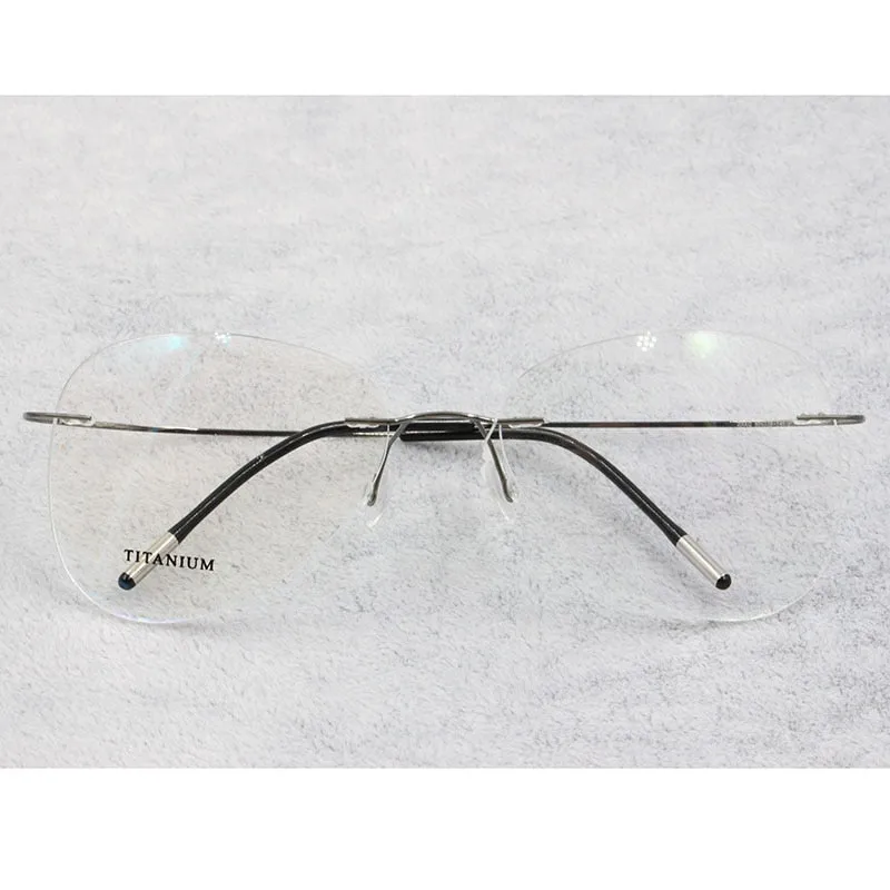 Unisex Titanium Rimless Frame Eyeglasses P9961