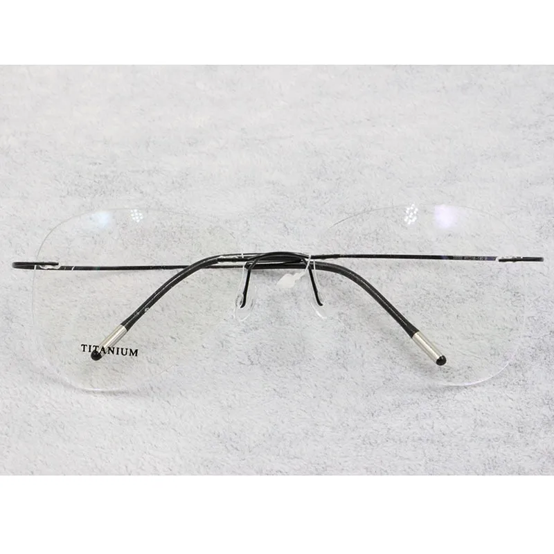 Unisex Titanium Rimless Frame Eyeglasses P9961