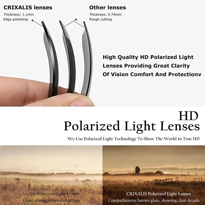 Unisex UV400 Anti-Glare Retro Driving Eyewear - Square Polarized Sunglasses