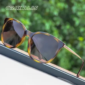 Unisex UV400 Anti-Glare Retro Driving Eyewear - Square Polarized Sunglasses