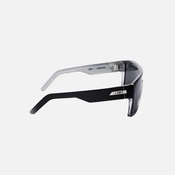 Unit Command Sunglasses Polarised - Black Silver