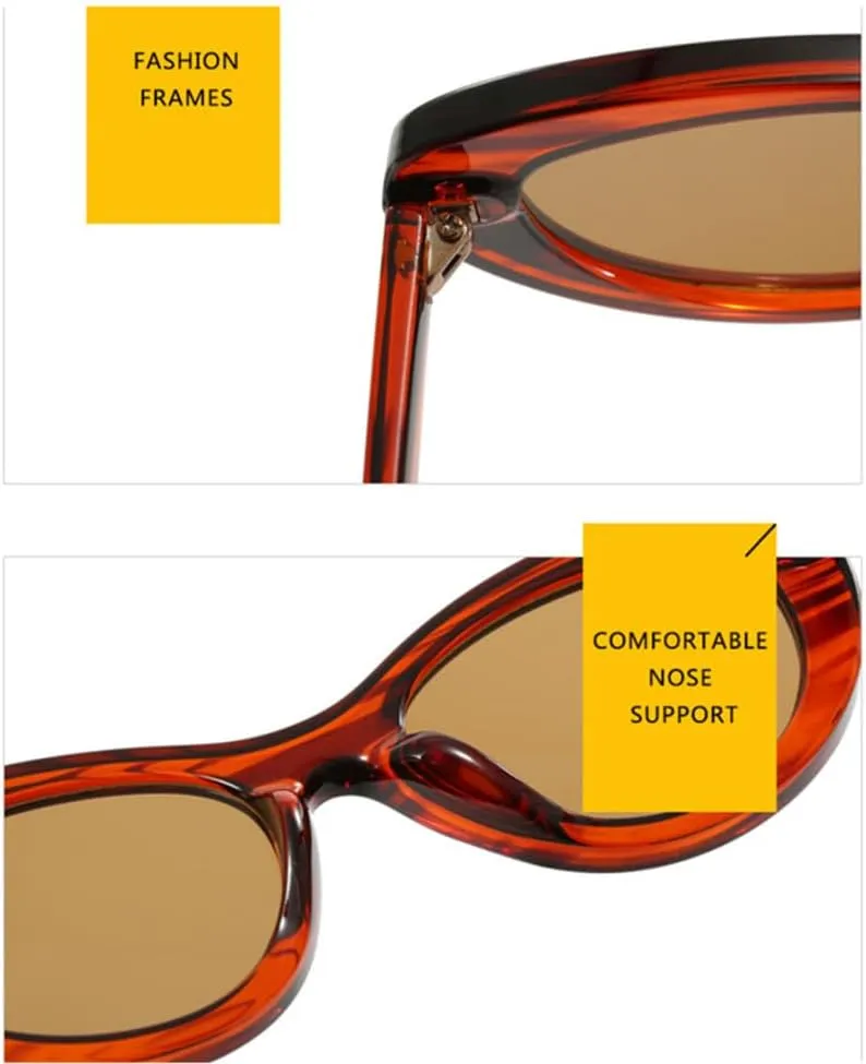 UV400 Sunglasses for Women Cat Eye Retro Sunglasses Vintage Small Frame Eyewear Sun Glasses