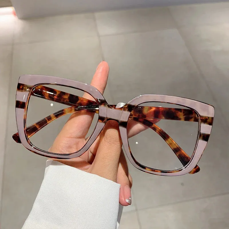 VAIGE Vibrant Multicolor Oversized Square Eyeglasses