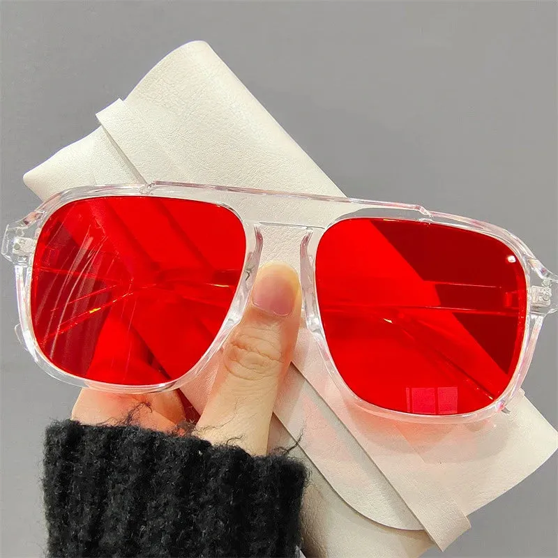 VAIGE Vintage Oversized Sunglasses - Chic Black Frames with UV400 Protection
