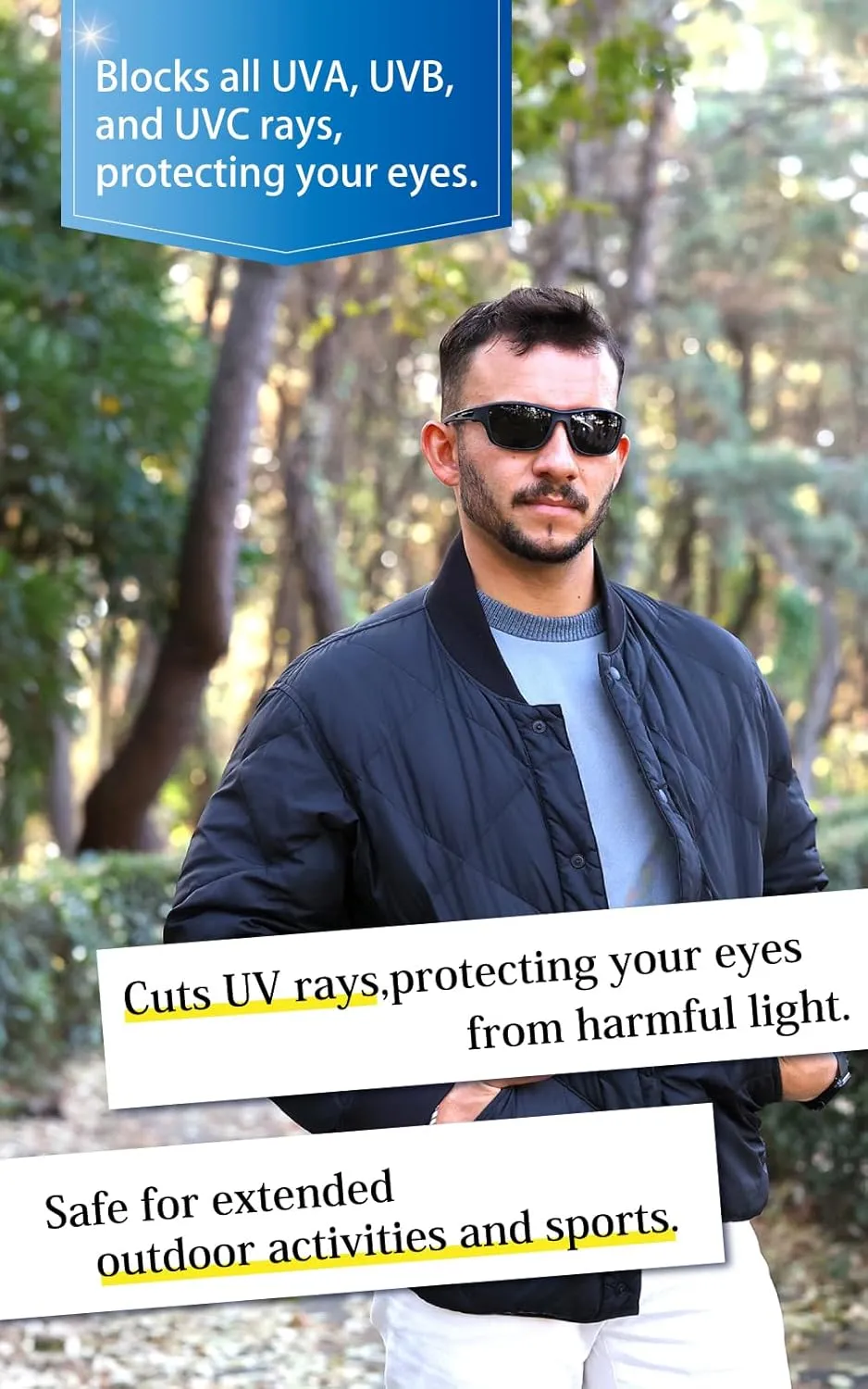 valeria Polarised Sports Sunglasses [Wind & Dust Protection] TAC Lenses Hard Case Included