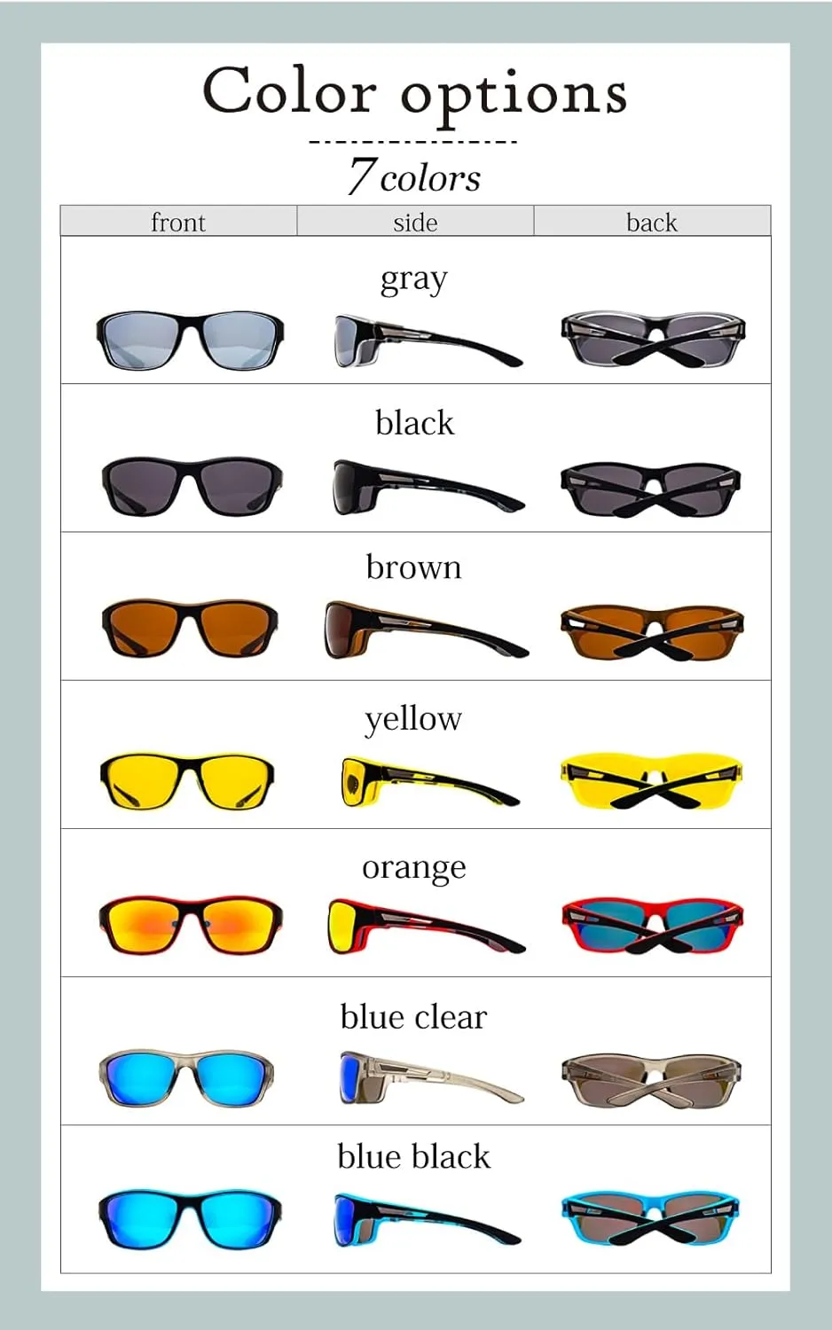 valeria Polarised Sports Sunglasses [Wind & Dust Protection] TAC Lenses Hard Case Included