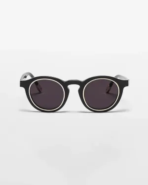 VANTA Serpens Sunglasses - Gloss Black & Gold Metal
