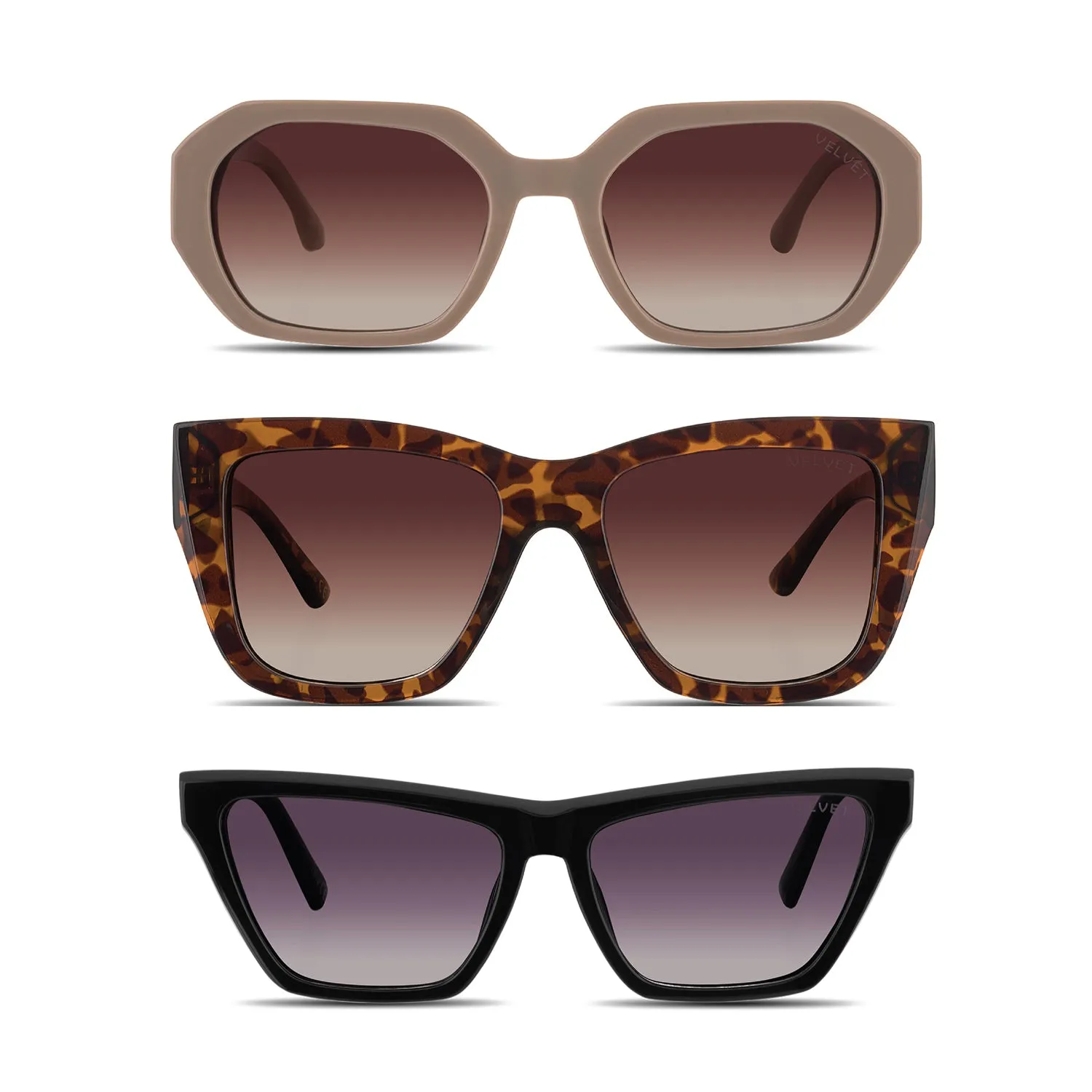Velvet Eyewear Heart Face Shape Sunglass Style Box