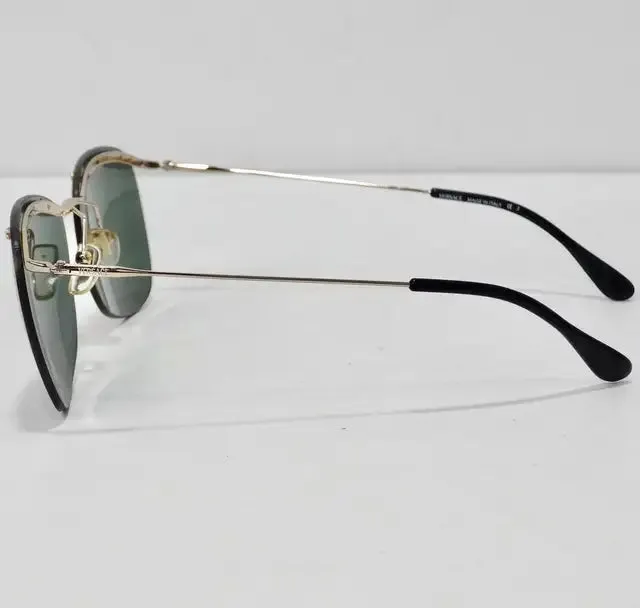 Versace 1990s Black/Gold Sunglasses