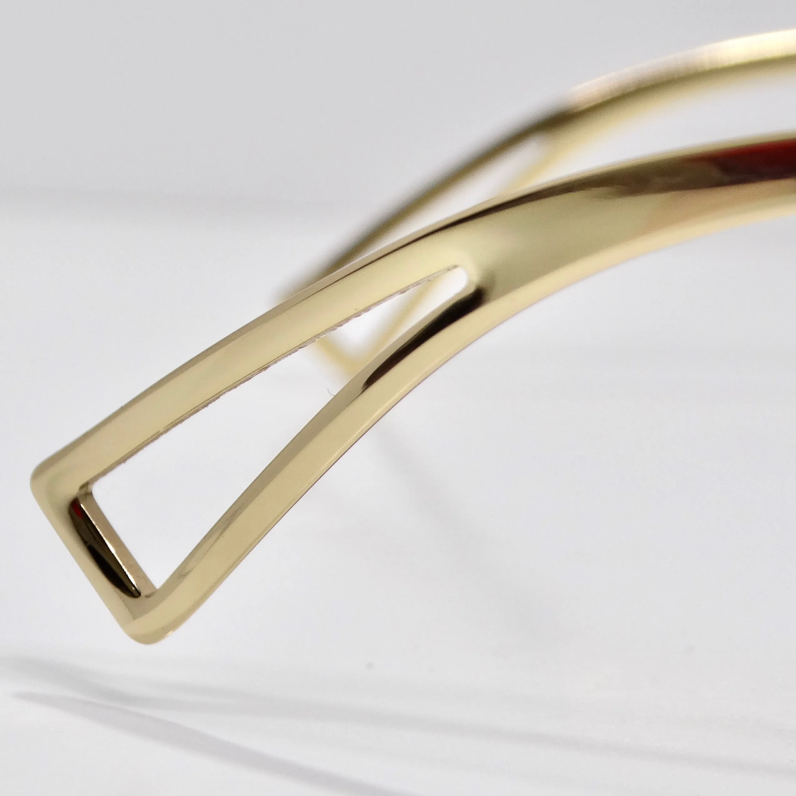 Versace Medusa Gold Tone Mirrored Shield Sunglasses