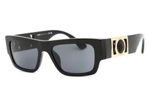 Versace Square Sunglasses Black/Dark Grey