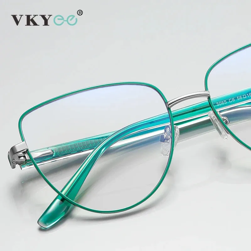 Vicky Unisex Full Rim Alloy Cat Eye Reading Glasses 3065