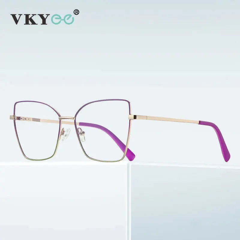 Vicky Unisex Full Rim Butterfly Tr 90 Titanium Reading Glasses 3086