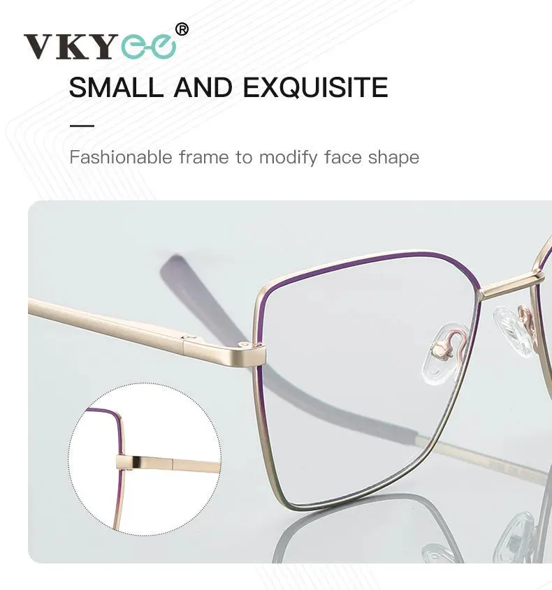 Vicky Unisex Full Rim Butterfly Tr 90 Titanium Reading Glasses 3086