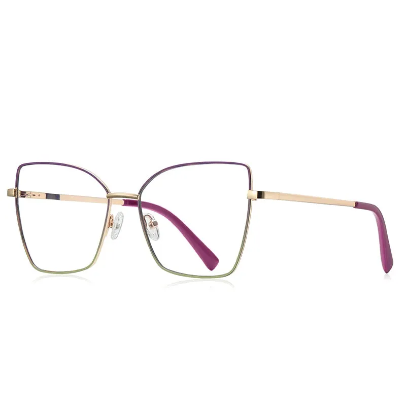 Vicky Unisex Full Rim Butterfly Tr 90 Titanium Reading Glasses 3086