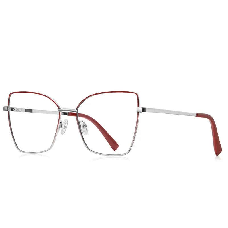 Vicky Unisex Full Rim Butterfly Tr 90 Titanium Reading Glasses 3086