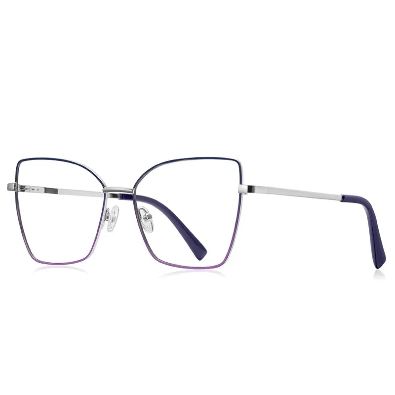 Vicky Unisex Full Rim Butterfly Tr 90 Titanium Reading Glasses 3086