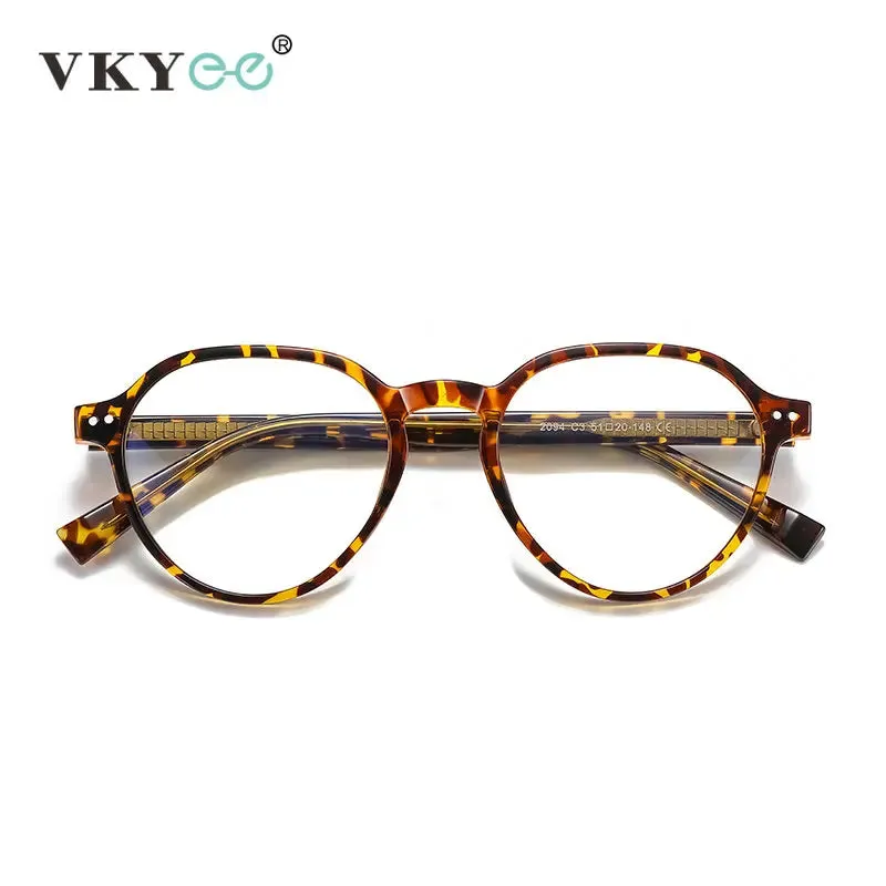 Vicky Unisex Full Rim Round Tr 90 Alloy Reading Glasses 2094