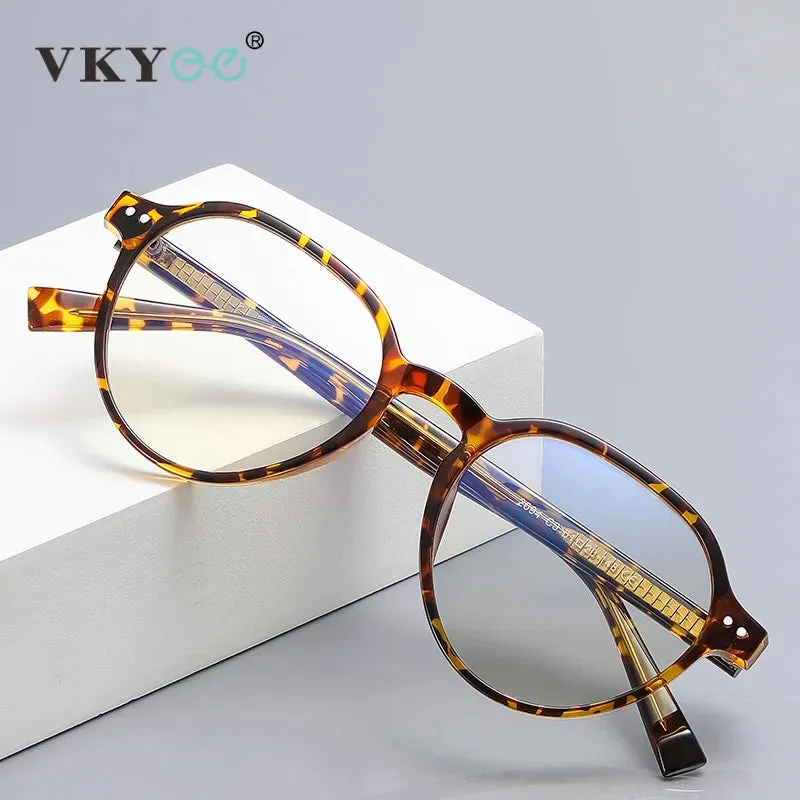 Vicky Unisex Full Rim Round Tr 90 Alloy Reading Glasses 2094