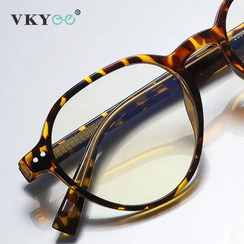 Vicky Unisex Full Rim Round Tr 90 Alloy Reading Glasses 2094
