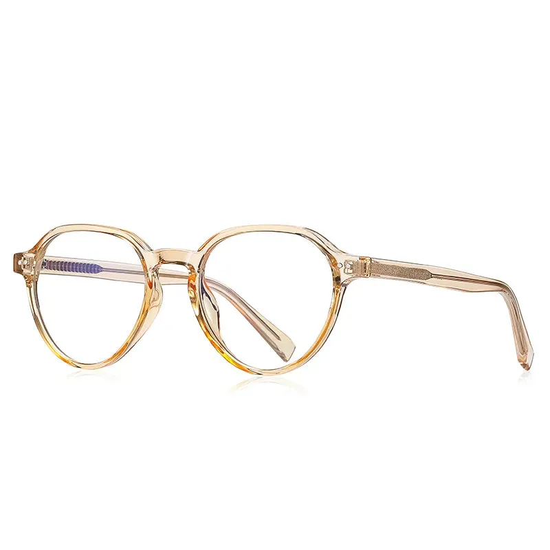 Vicky Unisex Full Rim Round Tr 90 Alloy Reading Glasses 2094
