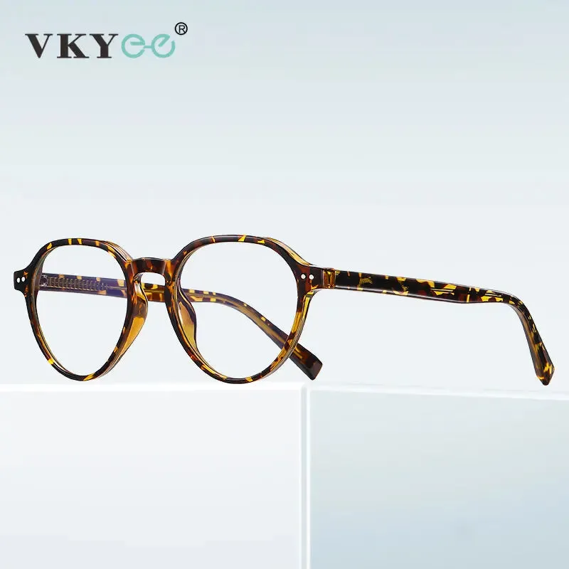Vicky Unisex Full Rim Round Tr 90 Alloy Reading Glasses 2094