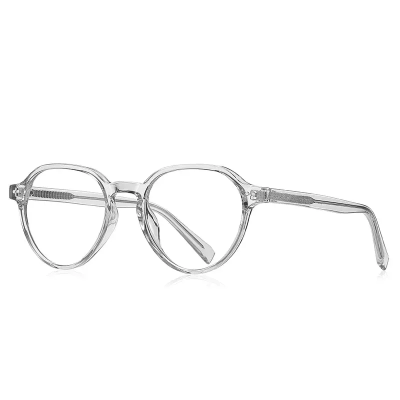 Vicky Unisex Full Rim Round Tr 90 Alloy Reading Glasses 2094