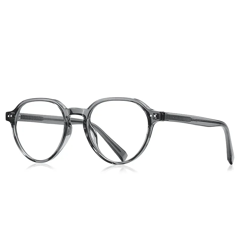 Vicky Unisex Full Rim Round Tr 90 Alloy Reading Glasses 2094