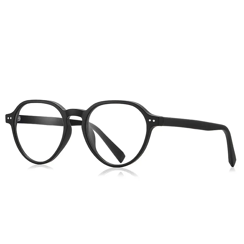 Vicky Unisex Full Rim Round Tr 90 Alloy Reading Glasses 2094