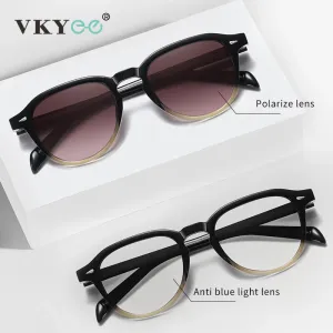 Vicky Unisex Full Rim Square Acetate Myopic Reading Glasses 31101