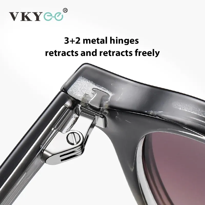 Vicky Unisex Full Rim Square Acetate Myopic Reading Glasses 31101