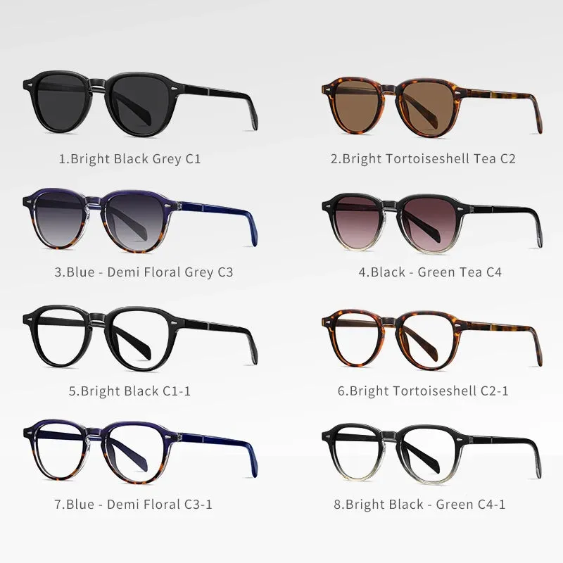 Vicky Unisex Full Rim Square Acetate Myopic Reading Glasses 31101