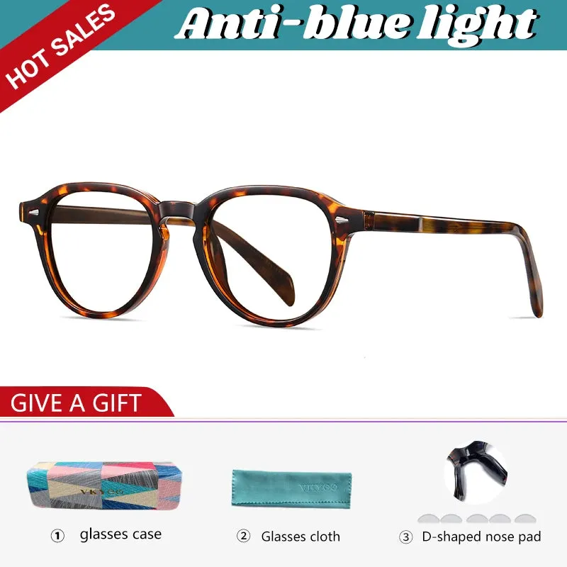 Vicky Unisex Full Rim Square Acetate Myopic Reading Glasses 31101