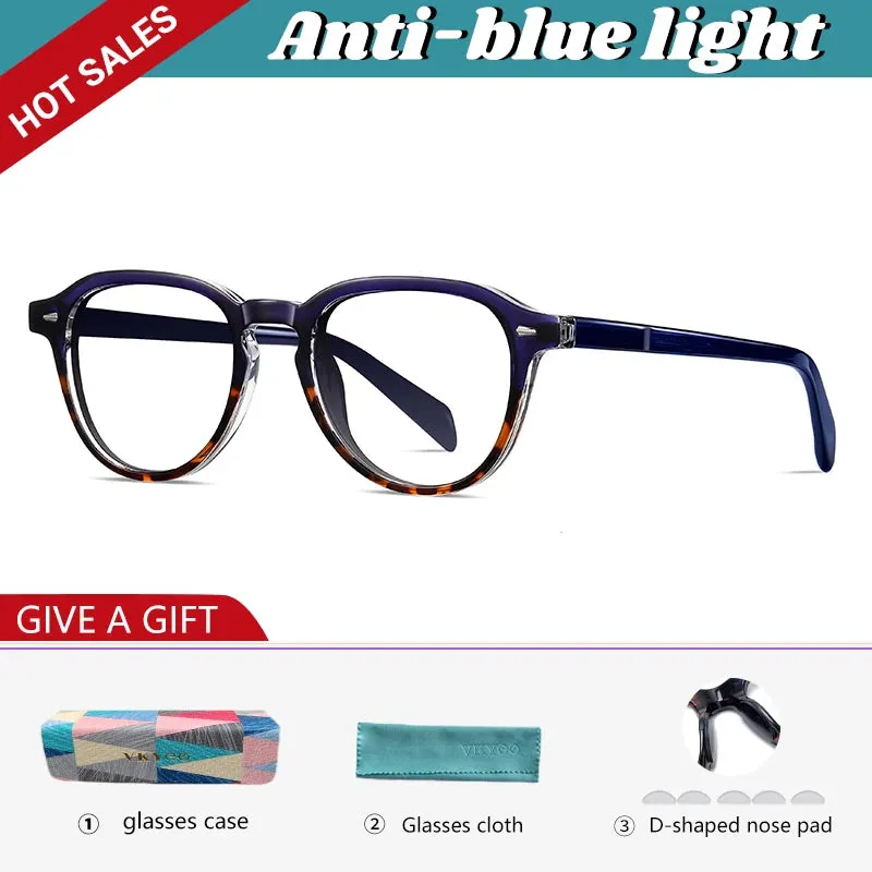 Vicky Unisex Full Rim Square Acetate Myopic Reading Glasses 31101